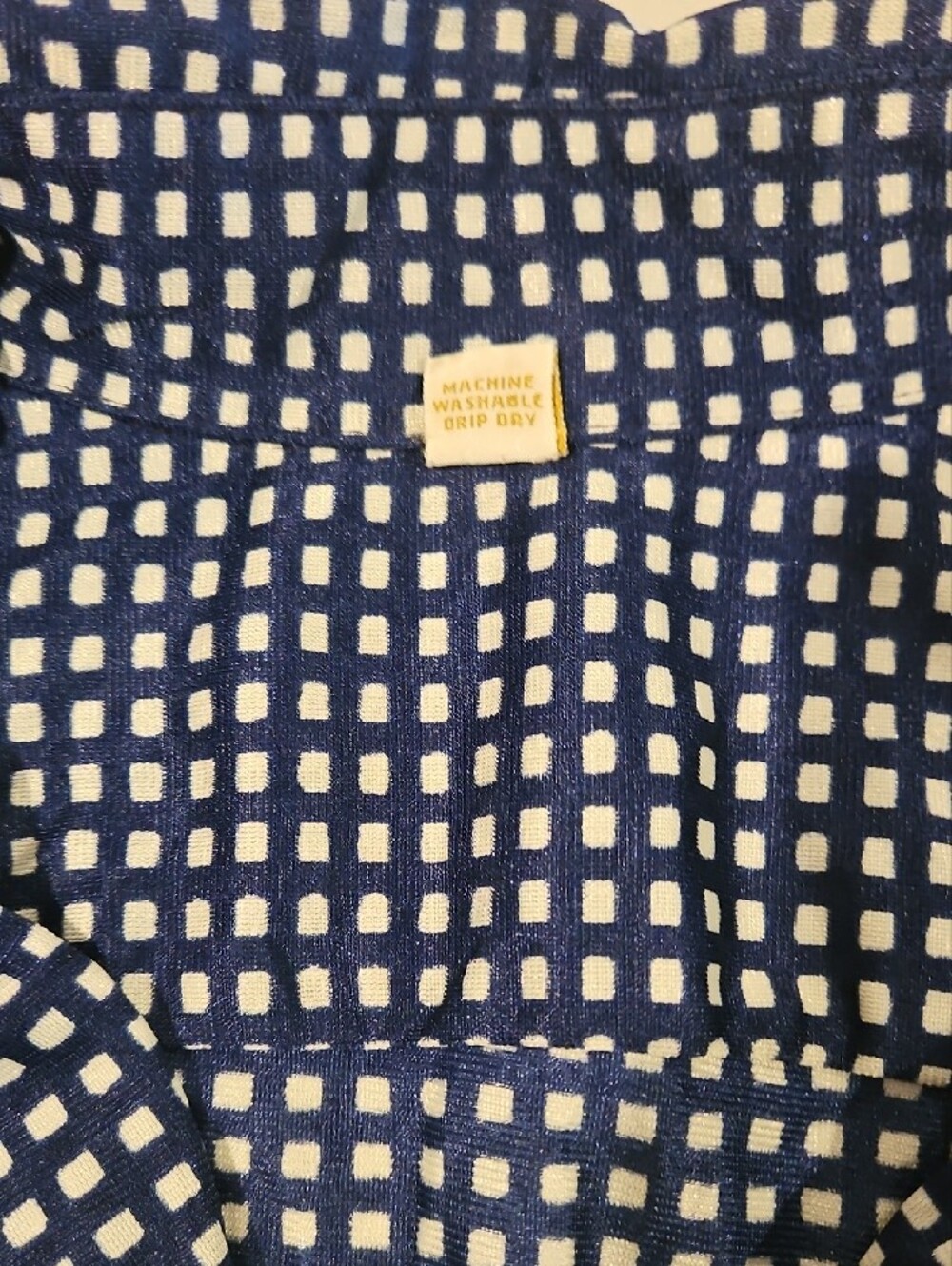 Vintage 60' -70's Men's Long-Sleeve Button-Down Nylon Shirt 0167